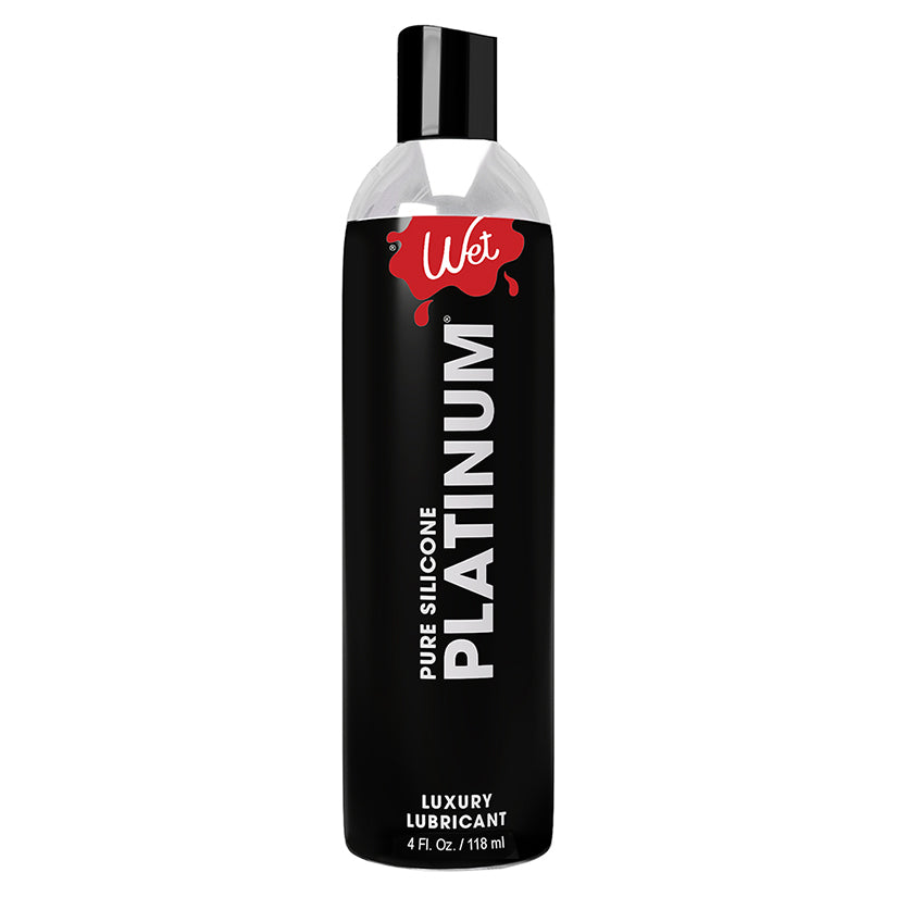 Wet Platinum Luxury Silicone Based Lubricant 4Oz