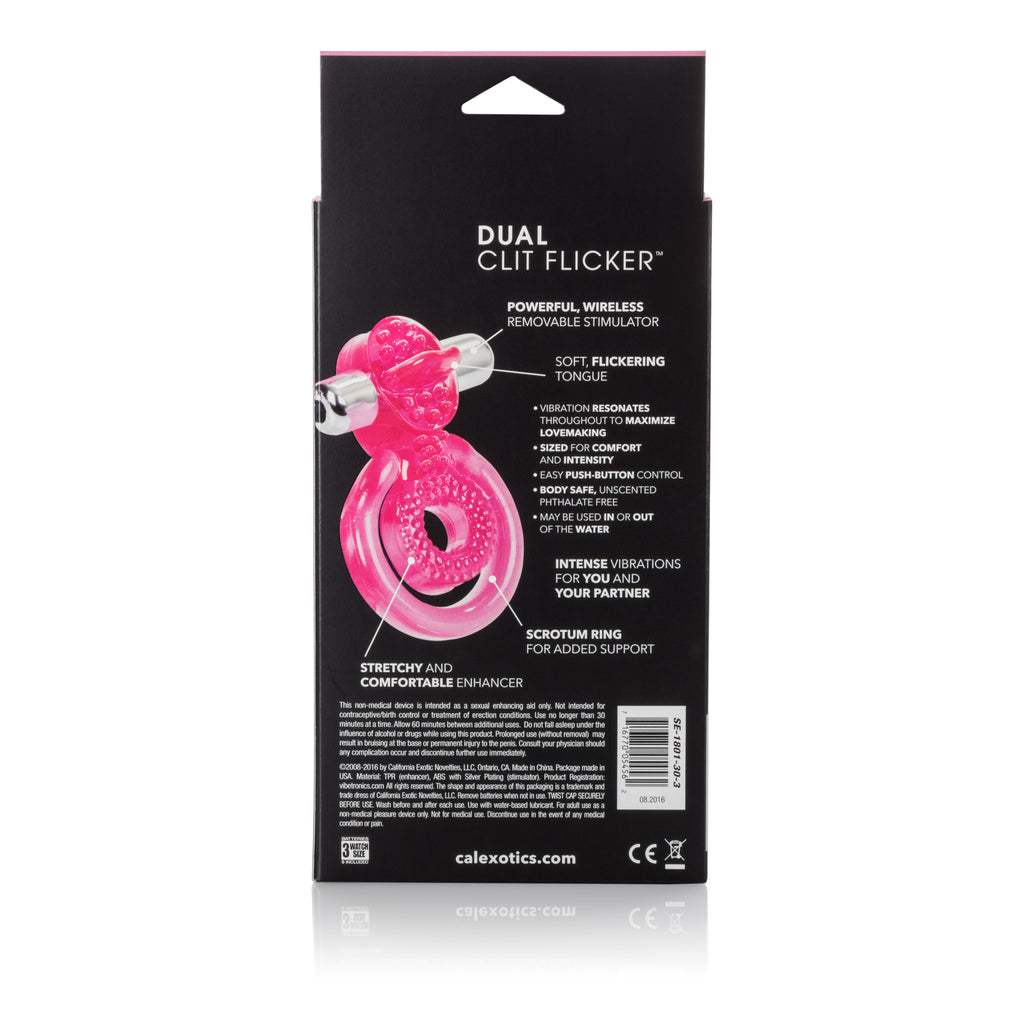 Calexotics Dual Clit Flicker Cock Ring
