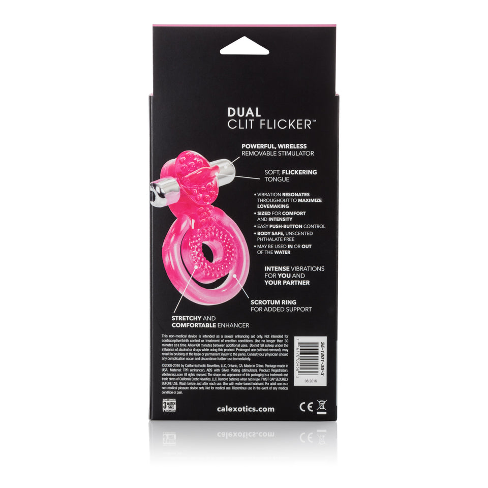 Calexotics Dual Clit Flicker Cock Ring