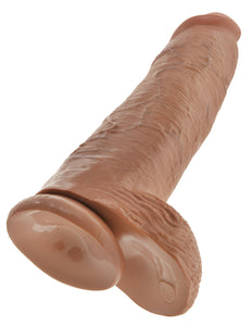 King Cock 12In Cock With Balls - Tan