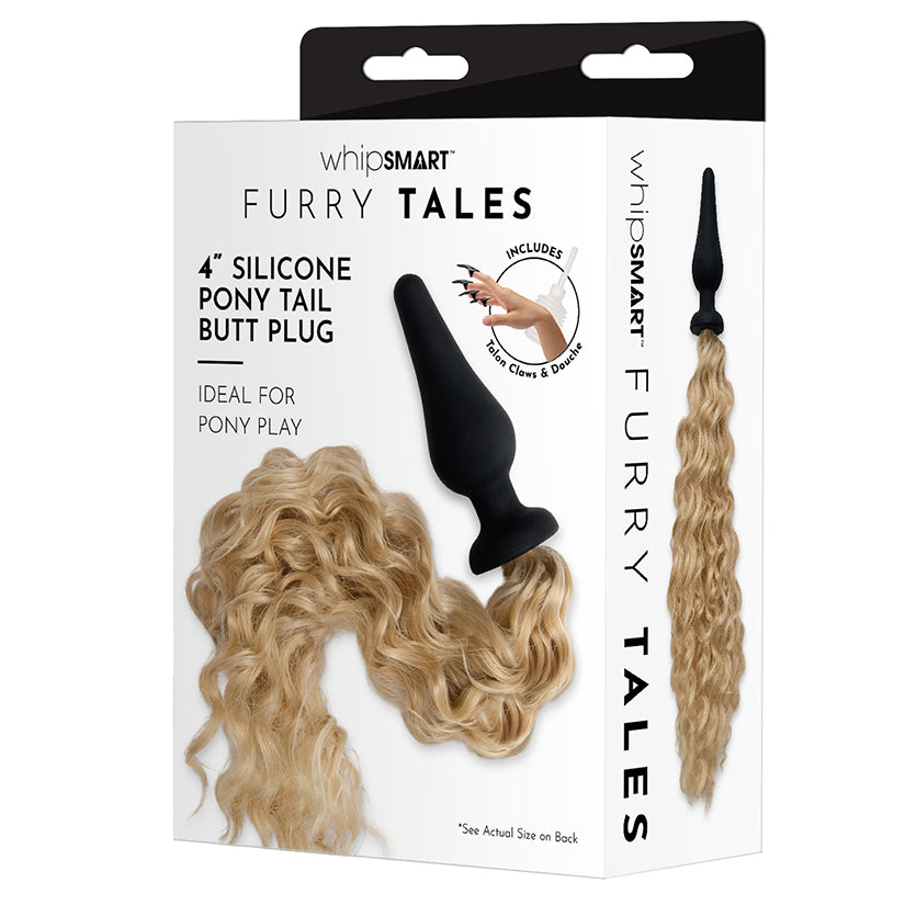 Whipsmart Furry Tales Silicone Plug With Blondie Pony Tail 4''