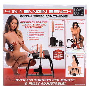 4-In-1 Bangin Bench With Sex Machine [Drop Ship Only]
