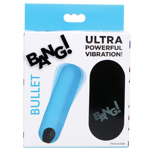 Bang Vibrating Bullet With Remote Control-Blue