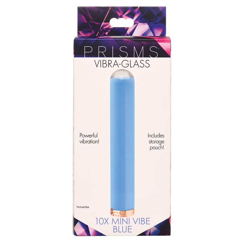 Prisms Vibra Glass 10X Smooth Glass Bullet-Blue
