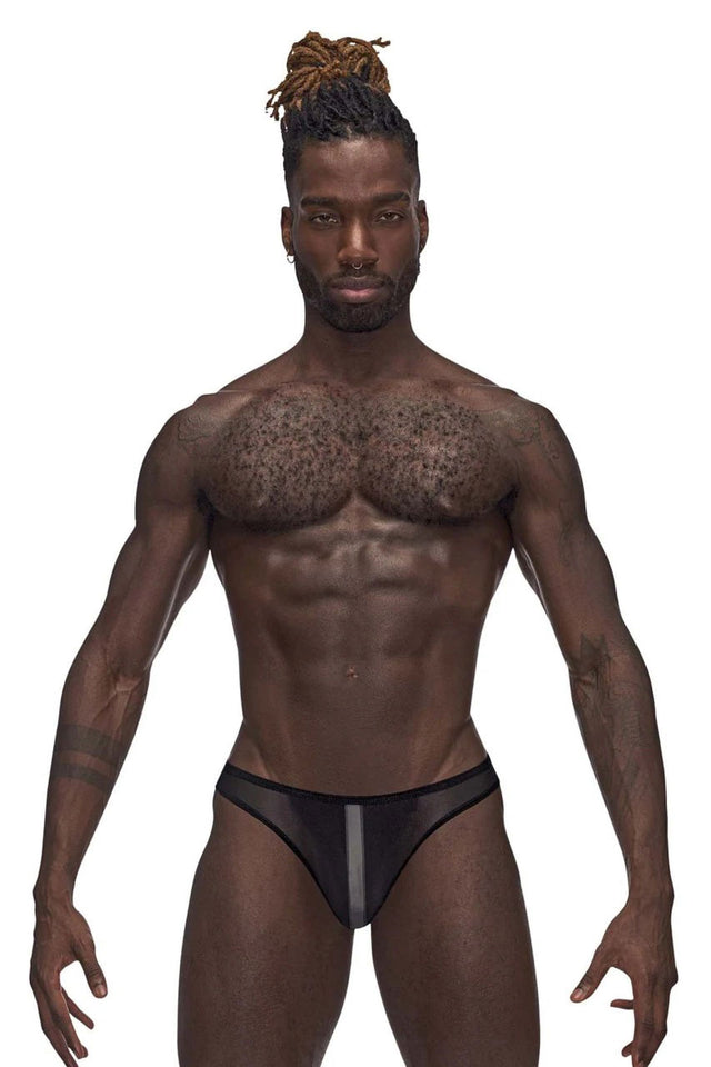 Landing Strip Bikini Brief - Xl - Black