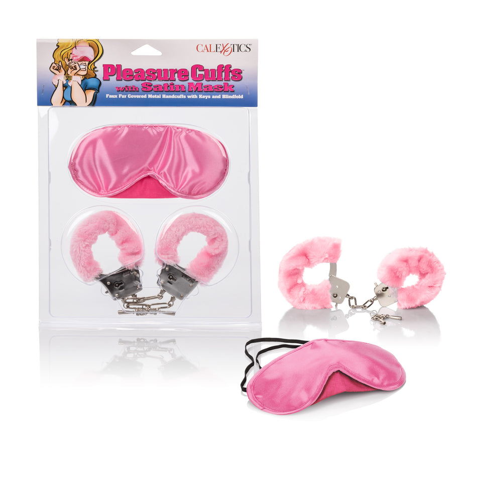Pleasure Cuffs W/Satin Mask