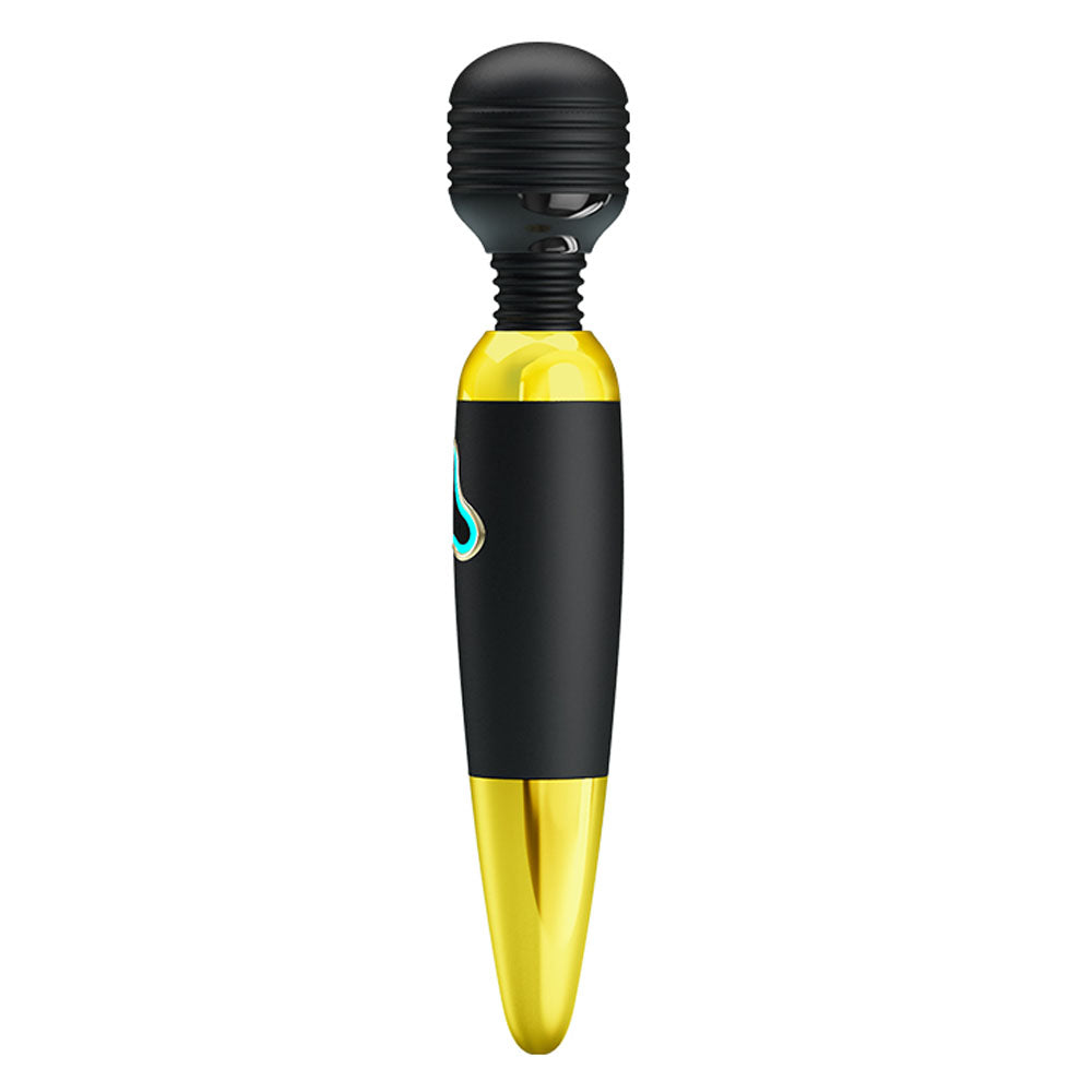 Pretty Love Body Wand With Led Light - Black And  Gold