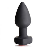 Booty Sparks 28X Vibrating Silicone Red Heart Anal Plug - Small (Ag966-Small)