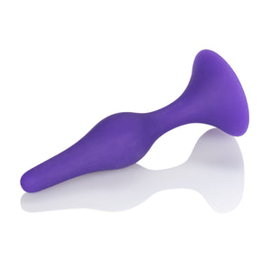 Calexotics Booty Call Booty Starter- Silicone Butt Plug With Suction Cup Base - Waterproof Anal Fetish Sex Toys For Couples - Purple