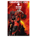 Fire Demon Keychain - Red/Black