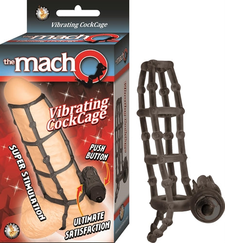 Macho Vibrating Cockcage Black