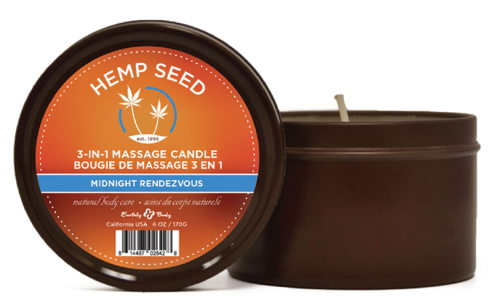 3-in-1 Massage Candle - 6 Oz. - Midnight Rendezvous