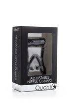 Ouch! Adjustable Nipple Clamps, Black