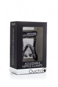 Ouch! Adjustable Nipple Clamps, Black
