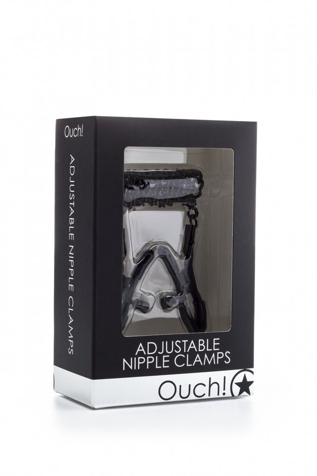 Ouch! Adjustable Nipple Clamps, Black