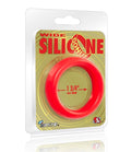 Wide Silicone Donut - Red - 1.75-Inch Diameter