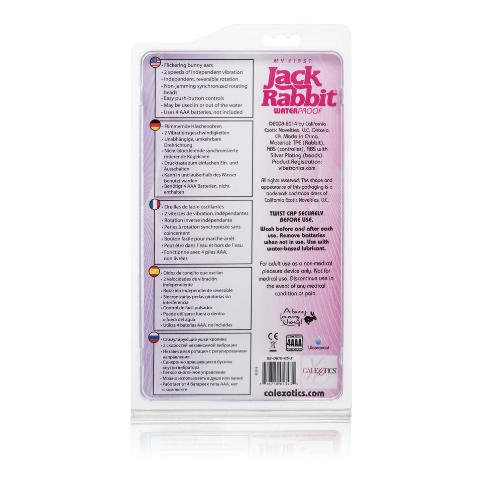 Advanced Waterproof Jack Rabbit 5 Rows Of Beads - Pink