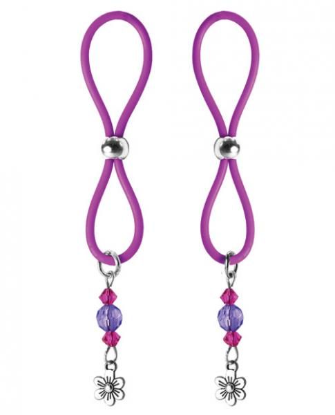 Bijoux De Nip Nipple Halos Flower Charm Purple(D0102H500XU.)
