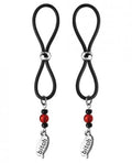 Bijoux De Nip Nipple Halos Bitch Charm Red Black(D0102H500XY.)