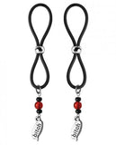 Bijoux De Nip Nipple Halos Bitch Charm Red Black(D0102H500XY.)