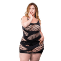 Naughty Girl Wild Design Dress Black Q/S(D0102H5042A.)