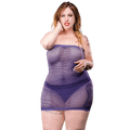 Naughty Girl Mesh Tube Dress Violet Q/S(D0102H504PY.)