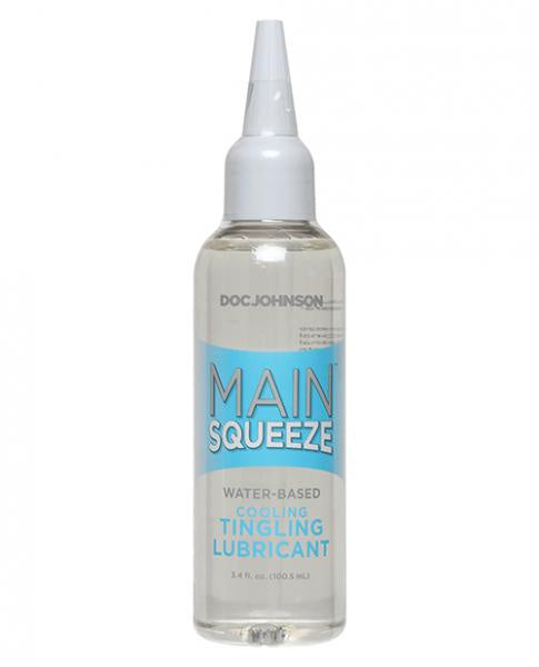 Main Squeeze Cooling Tingling Water Based Lubricant 3.4oz(D0102H50717.)