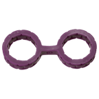 Doc Johnson Japanese Bondage - Silicone Cuffs - Single-Piece Premium Silicone Handcuffs For Soft Bondage Or Restraint Play - Small - Purple