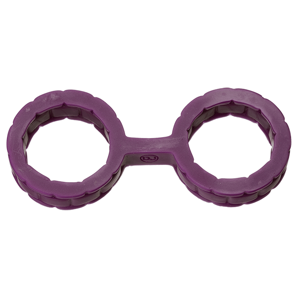 Doc Johnson Japanese Bondage - Silicone Cuffs - Single-Piece Premium Silicone Handcuffs For Soft Bondage Or Restraint Play - Small - Purple