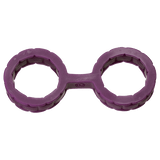 Doc Johnson Japanese Bondage - Silicone Cuffs - Single-Piece Premium Silicone Handcuffs For Soft Bondage Or Restraint Play - Small - Purple