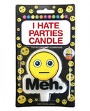 (Wd) I Hate Parties Candle Meh