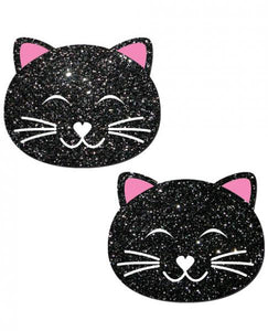 Kitty Cat Black Glitter