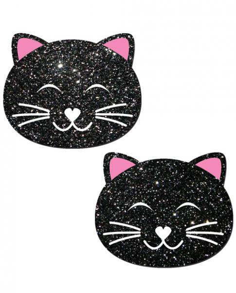 Kitty Cat Black Glitter