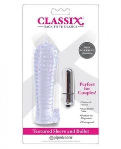 Classix Textured Sleeve&Bullet,Clear