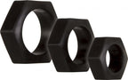 Lug Nuts 3 Cock Rings BlackD0102H50KVA