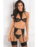 Rene Rofe Deepest Desires 3 Piece Bra Set Black MLD0102H50LTW