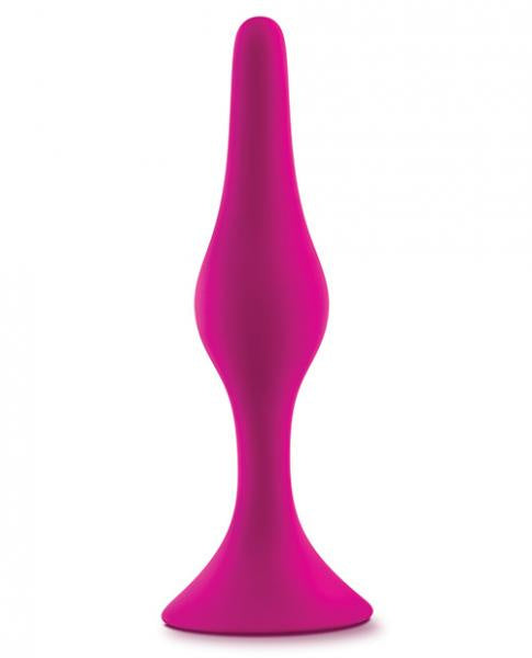 Blush Luxe Satin Smooth Beginner Butt Plug Medium, Platinum Silicone Anal Butt Plug, Sex Toy For Women, Sex Toy For Adults