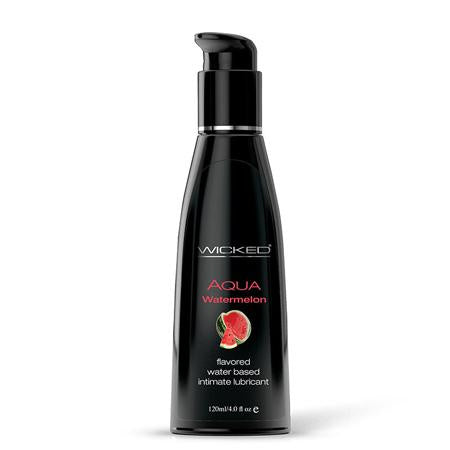 Wicked Aqua Flavored Lubricant Watermelon 4oz(D0102H50Y87.)