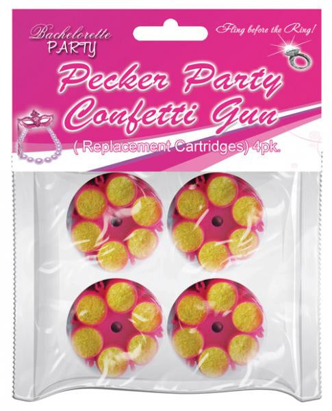 Pecker Party confetti gun Refill cartridges 4 Pack(D0102H52HKU)