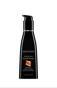 Wicked Aqua Sweet Peach Flavored Lubricant 4oz(D0102H52PGY.)