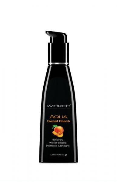 Wicked Aqua Sweet Peach Flavored Lubricant 4oz(D0102H52PGY.)