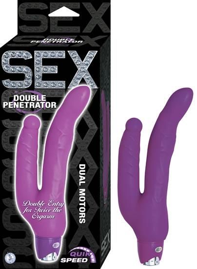 Sex Double Penetrator Purple VibratorD0102H52WJA