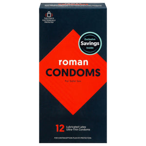 Roman - condoms 12 Pack - 1 Each-12 ct(D0102H54YHJ)