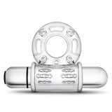Stay Hard 10 Function Vibrating Bull Ring cock Ring clear(D0102H5g367)