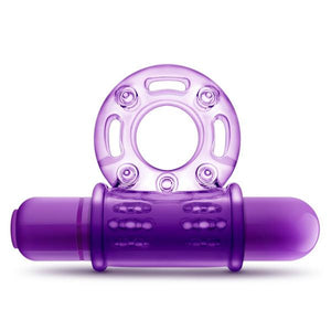 Couples Play Vibrating Cock Ring Purple(D0102H5GJ3W.)