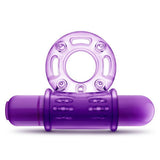 Couples Play Vibrating Cock Ring Purple(D0102H5GJ3W.)