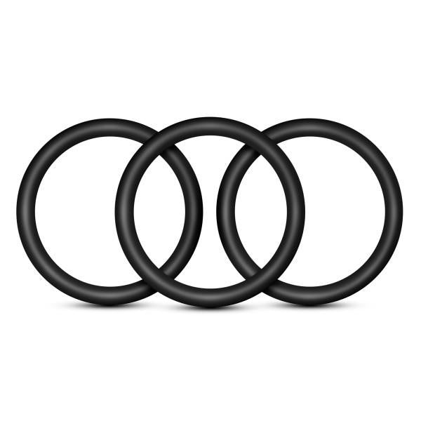 Performance Vs3 Pure Premium Silicone Cockrings Large Black(D0102H5Gqva.)