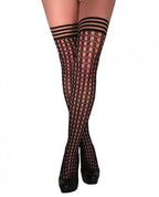 Kixies Mimi Black Fishnet Circles Size A