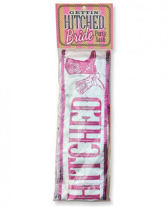 Getting Hitched Glitter Sash