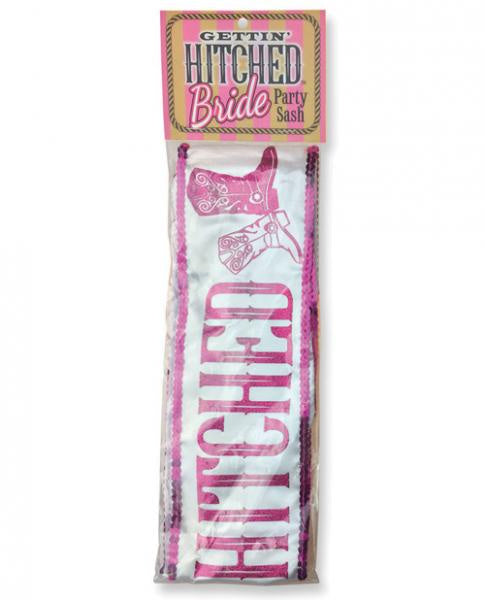 Getting Hitched Glitter Sash